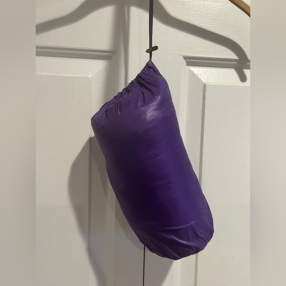 Vibrant💜Purple Puffer Down Zip Jacket w Matching Cinch Bag for Packing - Picture 7 of 7